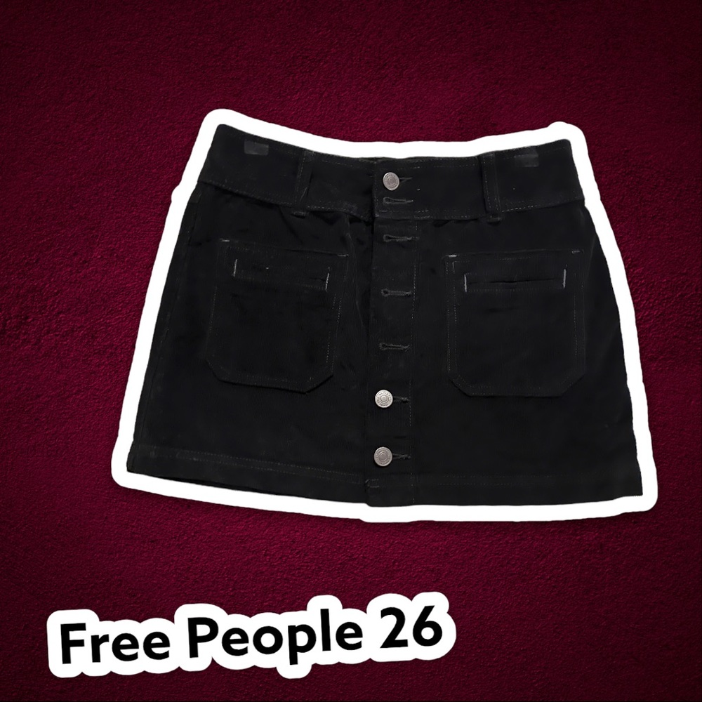 WORN ONCE Free People Corduroy Skirt